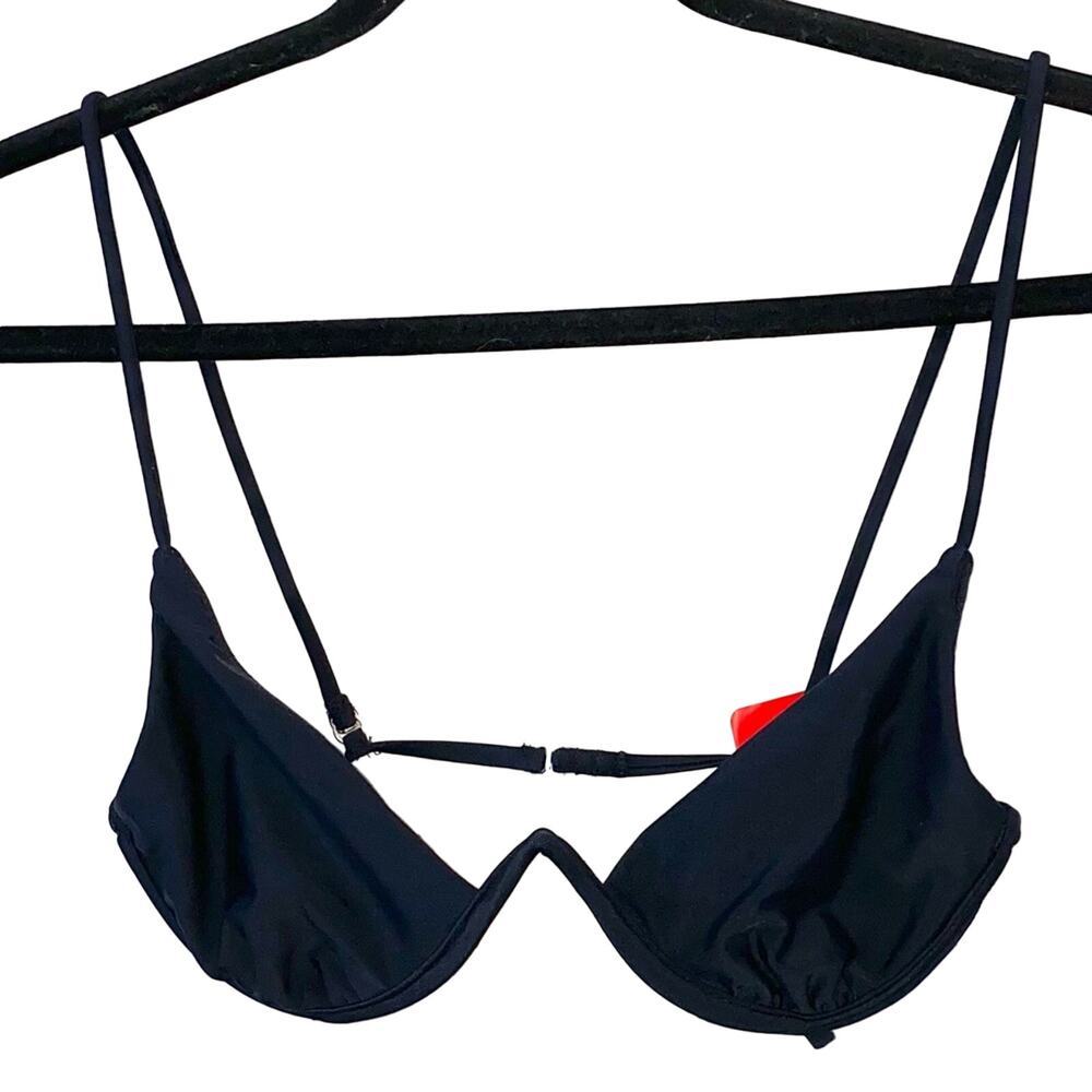Gossip Black Underwire Bra Small NWT Strappy Back Lingerie Minimalist‎